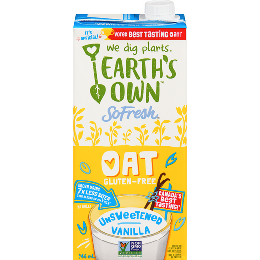 SoFresh Fortified Oat Beverage, Unsweetened Vanilla